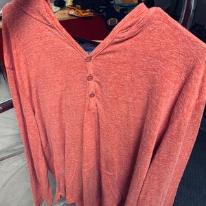 Lucky Brand Hooded Henley Tee